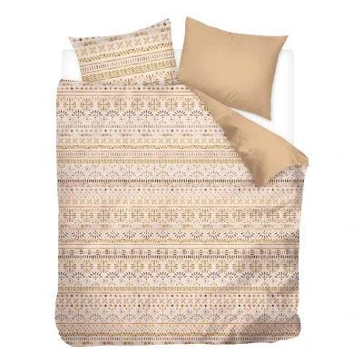Afbeelding van Snoozing Yule Dekbedovertrek Extra breed 260x200/220 cm Zand