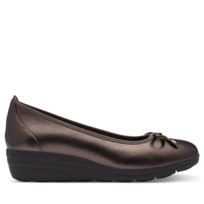 Afbeelding van Tamaris comfortabele dames ballerina 8 82104 43 ballerina&#039;s voor dames, Brons