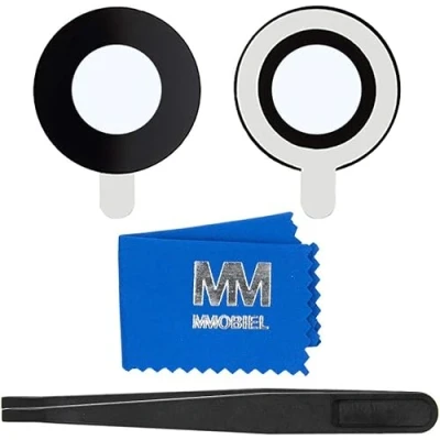 Afbeelding van MMOBIEL Glas Lens Back Camera voor iPhone 7 / 8 (ZWART) inclusief Pincet en Doekje