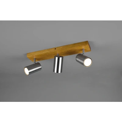 Afbeelding van TRIO MARLEY Spot Nikkel mat excl. 3x GU10 4,5W Houten element