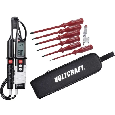 Afbeelding van VOLTCRAFT VC 64 Tweepolige spanningstester CAT III 1000 V, IV 600 V Akoestisch, LED, LCD