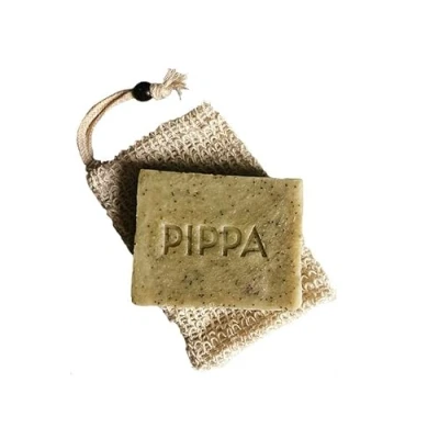Afbeelding van Pippa Poppy Seed en Lime Shampoobar voor paard hond met scrubzakje