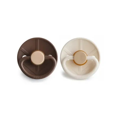 Afbeelding van FRIGG Fopspeen Little Viking 0 6mnd Cocoa/Cream 2st