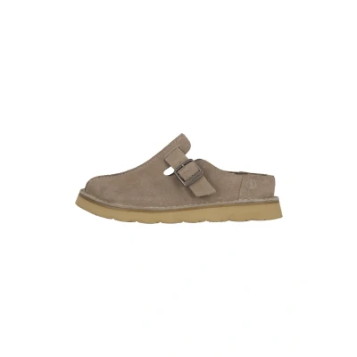 Afbeelding van Clarks Solsbury Slide sandaal voor heren, Grijs suède, 9,5 UK