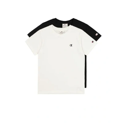 Image de Champion T Shirt (Lot de 2) Garçon, Blanc/Noir, 9 10 ans