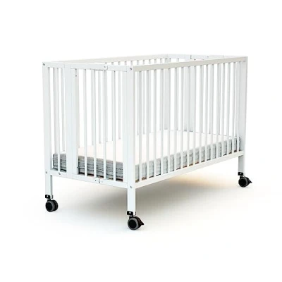 Afbeelding van AT4 Opvouwbaar kinderbed ESSENTIEL in hout Wit 60 x 120 cm
