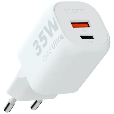 Image de Xtorm GaN2 Dual USB C Chargeur Rapide 35W Blanc