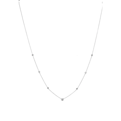 Afbeelding van Fossil dames Ketting van zilver met zirkonia JFS00453040