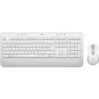 Afbeelding van Logitech Toetsenbord/Muis Set MK650, Draadloos, Bolt, Bluetooth, White Signature, DE, Optisch, 400 4000 dpi, Business