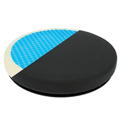 Afbeelding van Sumex RK19009 Rond kussen, 360 graden draaibaar, met gel en traagschuim, voor auto, kantoor alle soorten stoelen