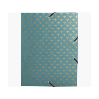 Afbeelding van Exacompta Ref. 59350E 1 Neo Deco archiefdoos met zwarte en gouden elastieken in glanzend karton 600g/m2 rug 2,5 cm afmetingen 25 x 33 voor DIN A4 willekeurige kleuren