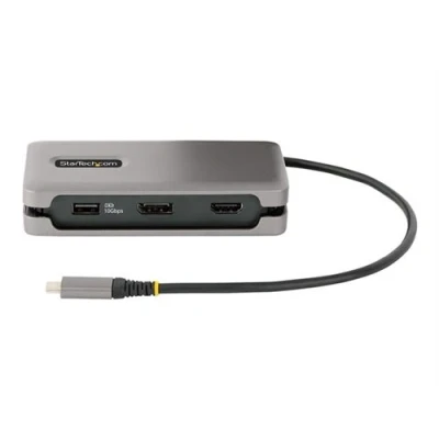 Image de StarTech.com Adaptateur Multiport USB C, 4K60Hz HDMI/DP, Hub USB, 100W PD Station d&#039;accueil C HDMI, DP 1GbE 16 Watt