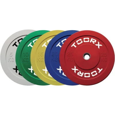 Afbeelding van Toorx Fitness Bumper Plates Challenge 25 kg Gewicht Schijf Sport Gewichten Per Stuk