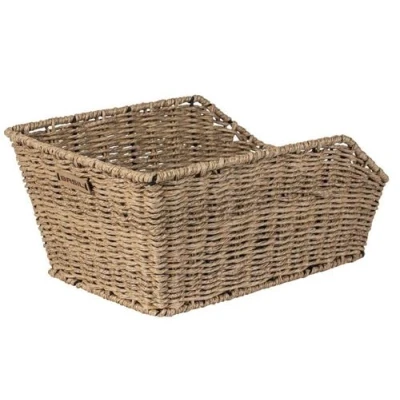 Image de Basil panier de vélo Centorotin look rotin seagrass 45 litres marron