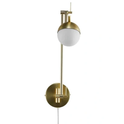 Afbeelding van Nordlux Contina wandlamp G9 opaal glas/messing