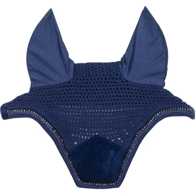 Afbeelding van Kentucky Oornetje Wellington Velvet Pearls Donkerblauw