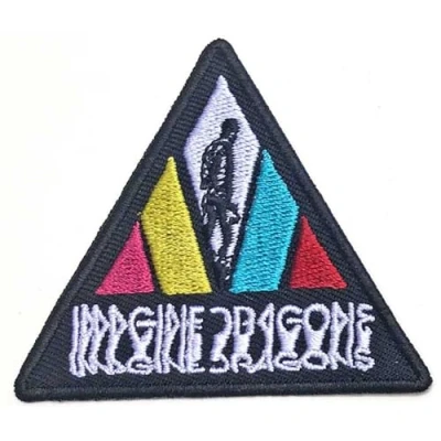Afbeelding van Imagine Dragons Blurred Triangle Logo Patch Multicolours