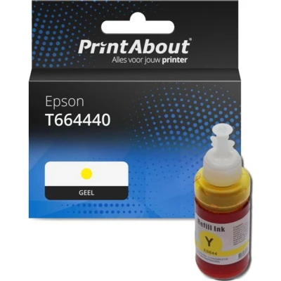 Afbeelding van Huismerk Epson T664440 Inktcartridge Geel