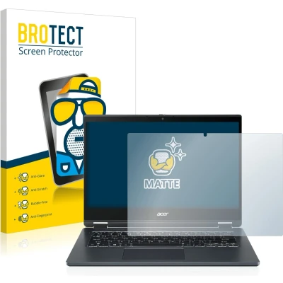Afbeelding van BROTECT Screenprotector voor Acer TravelMate Spin P4 14&quot; 16:9 Folie Beschermfolie matte