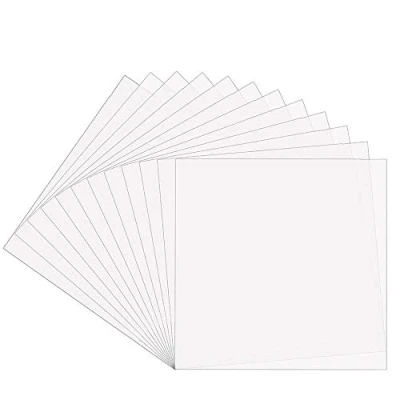 Afbeelding van 12 stuks blanco sjablonenvellen 7 mm Mylar stencil materiaal voor Cricut en Silhouette machines 30,5 x cm