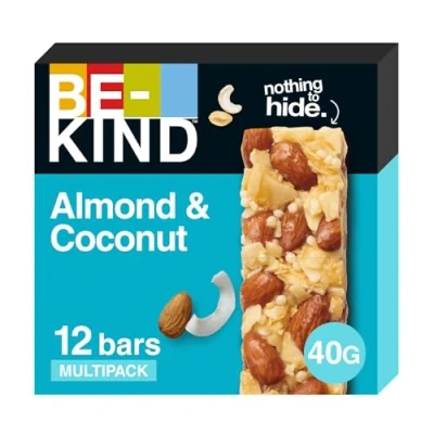 Afbeelding van BE KIND Almond &amp; Coconut glutenvrije mueslirepen amandel 12 x 40 g