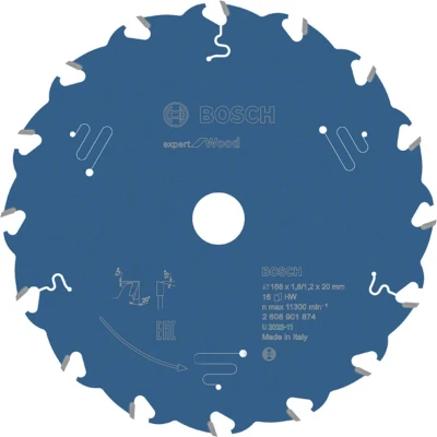 Afbeelding van Bosch Accessories 2608901874 Cirkelzaagblad Aantal tanden: 16 1 stuk(s)