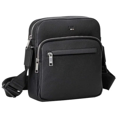 Afbeelding van BOSS Schoudertas Ray Big NS Zip Crossbodybag Black Zwart