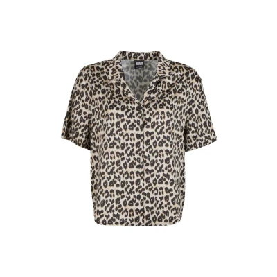 Afbeelding van Urban Classics Resort Overhemdblouse, Dames, Maat: Small, Leo