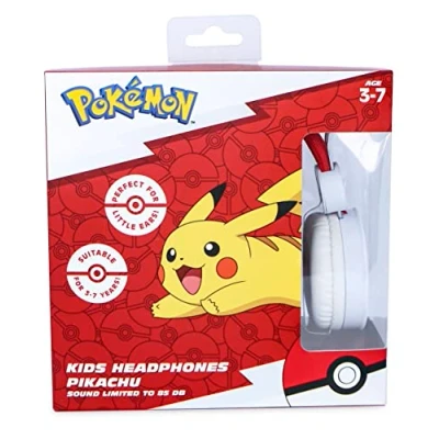 Afbeelding van Pokémon Pikachu Pika kinder koptelefoon volumebegrenzing verstelbaar (3 8j)