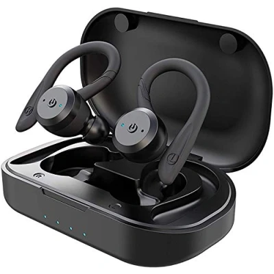 Afbeelding van Tie Studio TBE1018 In Ear oordopjes Sport Bluetooth Zwart Waterbestendig, Oorbeugel