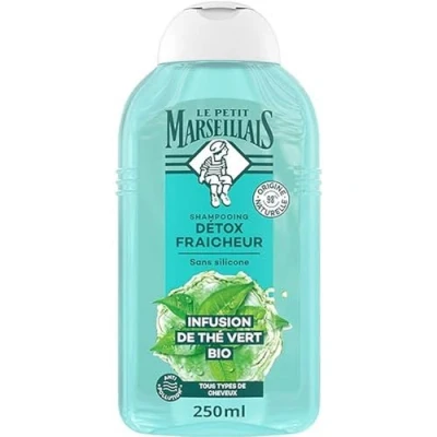 Afbeelding van Le Petit Marseillais Organic Green Tea Infusion Freshness Detox Shampoo 250 ml