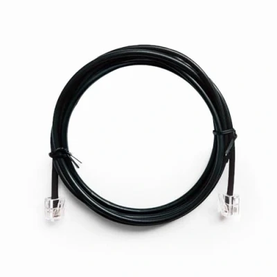 Afbeelding van Telefoonkabel 6P4C (RJ11) zwart 2 meter
