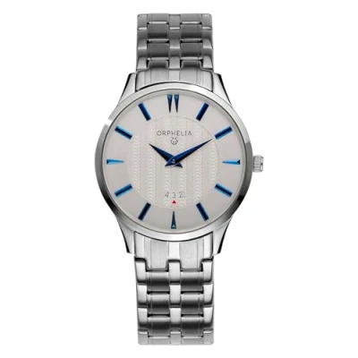 Afbeelding van Orphelia Herenhorloge, kwarts, analoog, The Flatline, armband van roestvrij staal, zilver., Classic