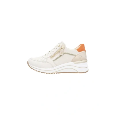 Afbeelding van Remonte Sneaker Sneakers laag, Dames, Maat: 36, Beige Kunststof