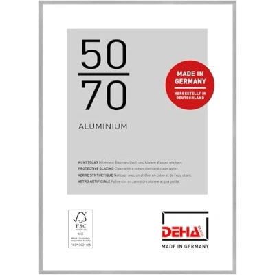 Afbeelding van DEHA Design Fotolijst Tribeca, 50 x 70 cm, Mat zilver structuur