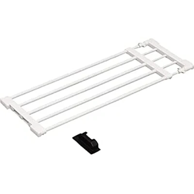 Afbeelding van Iris Ohyama, Telescopische droger, 5 spijlen 65/95 cm, zonder bevestiging, badkamer, eenvoudige montage, kleedkamer, Telescopic Storage Rack H J NST65, wit