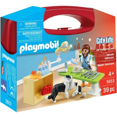 Afbeelding van Playset City Life Veterinarian Playmobil 5653 (39 pcs)