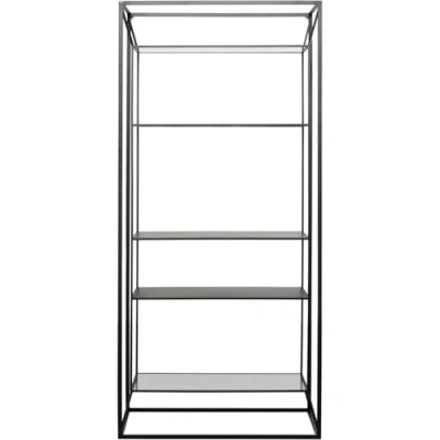 Afbeelding van Bookshelf Corinne 200x90cm zwart Kare Design
