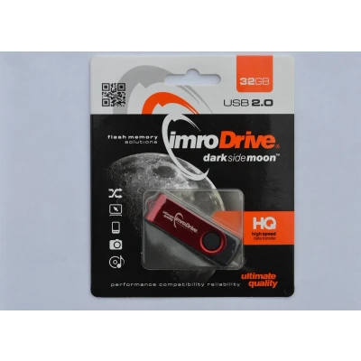 Afbeelding van Imro USB Geheugenstick Axis 2.0 32 GB Zwart/Rood