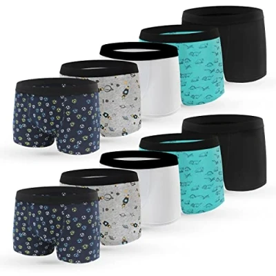 Afbeelding van L&amp;K II 1604 boxershorts voor jongens, katoen, verpakking van 10 stuks, Veelkleurig 1