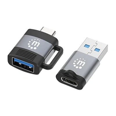 Afbeelding van Manhattan USB 2.0 Adapter [2x 3.2 Gen 1 bus A (USB 3.0), C 3.0) 2x stekker