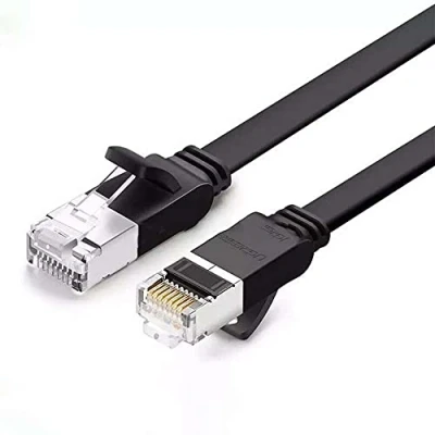 Afbeelding van Ugreen platte kabel Ethernet patchkabel RJ45 Cat 6 UTP 1000 Mbps 1 m zwart (NW101 50184)