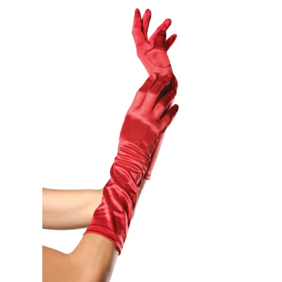 Afbeelding van Satijnen Handschoentjes Rood
