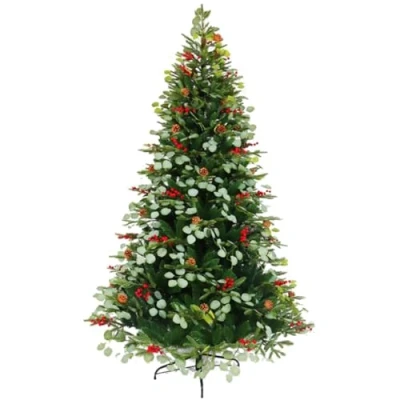 Afbeelding van Kerstboom Home ESPRIT Rood Groen PVC Metaal 129 x 210 cm