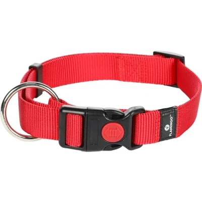 Afbeelding van Hond Halsband Ziggi Rood L 45 65cm 25mm