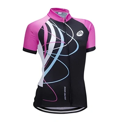 Afbeelding van Fietsshirt voor dames, ademend, sneldrogend, jersey, korte mouwen, jas