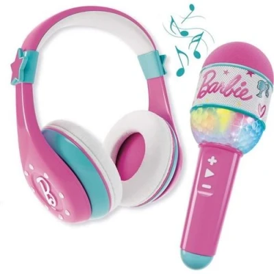 Image de Combo Casque et Microphone Bluetooth avec Haut Parleur Barbie
