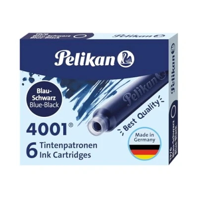 Image de PELIKAN cartouches d&#039;encre 4001 TP/6, bleu noir contenu: 6 dans une boîte en carton (301184)