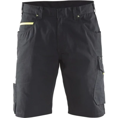 Afbeelding van Blaklader Service short 1499 1330 Zwart/High Vis Geel C60