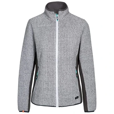 Afbeelding van Trespass Liggins fleecejack voor dames, warm, 220 g/m², grijs.